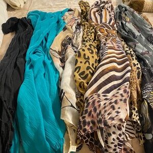 Animal Print and Solid Scarves Collection